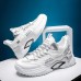 New Fashion Casual Clunky Sneaker ulzzang ins Running Shoes-White/Black-413568
