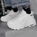 New Fashion Casual Clunky Sneaker ulzzang ins Running Shoes-All White-1506060