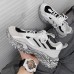 New Fashion Casual Clunky Sneaker ulzzang ins High Running Shoes-Gray/Black-6019566