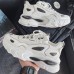 New Fashion Casual Clunky Sneaker ulzzang ins High Running Shoes-White/Black-1019987