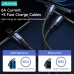 USAMS U71 100W 3 In 2 Fast Charging Data Cable For iPhone 14 13 12 Mini Pro Max MacBook iPad Air Pro Xiaomi OPPO Huawei Samsung-4972454