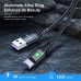 USLION 5A Micro USB Cable Fast Charging Mobile Phone Micro USB Wire cord For Xiaomi Android LED Lighting USB Charger Data Cable-9876997