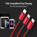 VOXLINK 3 in 1 USB Cable For iPhone XS Max XR X 8 7 Charging Charger Micro USB Cable For Android USB Type C Mobile Phone Cables-483564