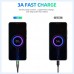 USLION 3A Micro USB Cable 0.5m/1m/2m Data Sync Fast Charging Wire For Samsung Huawei Xiaomi Note Tablet Android USB Phone Cables-8641757