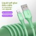 5A fast charging cable liquid silicone with light data cable for iPhone 13 12 Mini Pro Max XR 11 X mobile phone charging cable-9676766