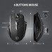 Wireless Mouse Ergonomic Computer Mouse PC Optical Mause with USB Receiver 2.4Ghz Wireless Mice 1600 DPI For Laptop-3344365