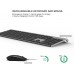 Rechargeable Wireless Keyboard Mouse 2.4G Full Size Thin Ergonomic And Compact Design For Laptop PC Desktop，Computer Windows-1732600