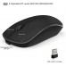 Rechargeable Wireless Keyboard Mouse 2.4G Full Size Thin Ergonomic And Compact Design For Laptop PC Desktop，Computer Windows-1732600