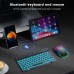 Rechargeable Wireless Keyboard Mouse 2.4G Full Size Thin Ergonomic And Compact Design For Laptop PC Desktop，Computer Windows-409089