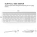 Rechargeable Wireless Keyboard Mouse 2.4G Full Size Thin Ergonomic And Compact Design For Laptop PC Desktop，Computer Windows-4028317