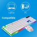 Rechargeable Wireless Keyboard Mouse 2.4G Full Size Thin Ergonomic And Compact Design For Laptop PC Desktop，Computer Windows-694524