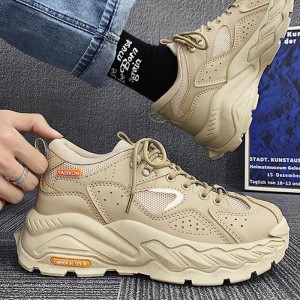 New Fashion Casual Clunky Sneaker ulzzang ins Running Shoes-Khkai-4055320