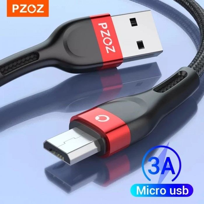 PZOZ Micro USB Cable Fast Charging Data Cord 2M 3M For Samsung S7 Xiaomi Redmi Note 5 Pro Android Mobile Phone MicroUSB Charger-9724532