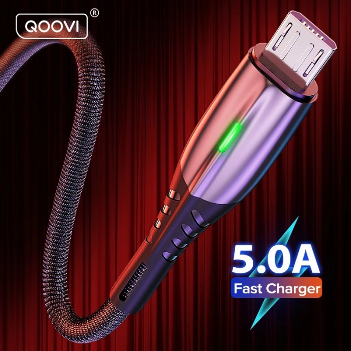 5A 2m Micro USB Type C Cable Android Mobile Phone Charger Fast Charging Data Cord Charge For iPhone 13 12 Xiaomi Samsung Huawei-7619460