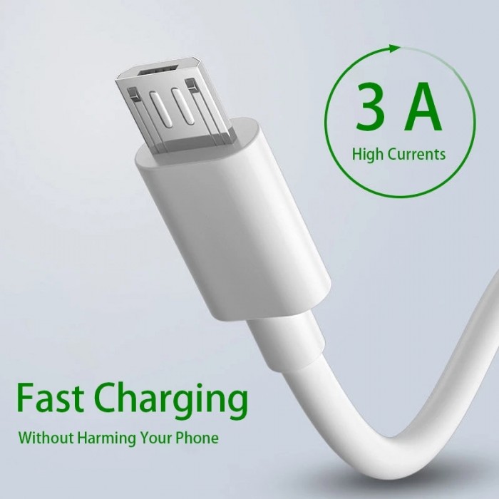 USB Micro Cable 3A Fast Charge Data Cable for Samsung Xiaomi Tablet Android Mobile Phone Accessories Charger Charging USB Cable-7663747