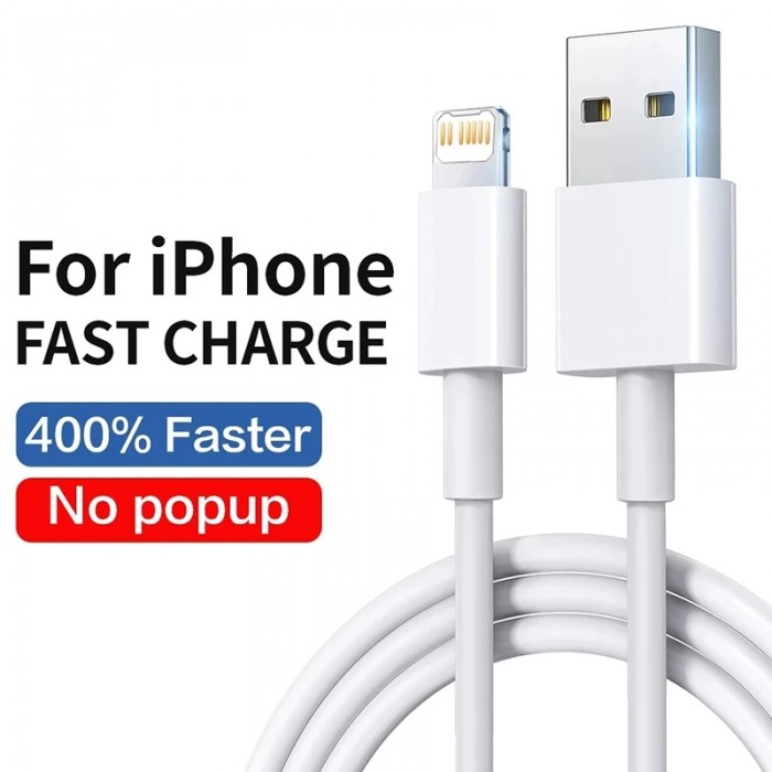 For Apple Original USB Cable For iPhone 13 12 11 Pro Max USB Lightning Cable XR X XS 8 7 Plus SE Fast Charging Charger Wire Cord-126300