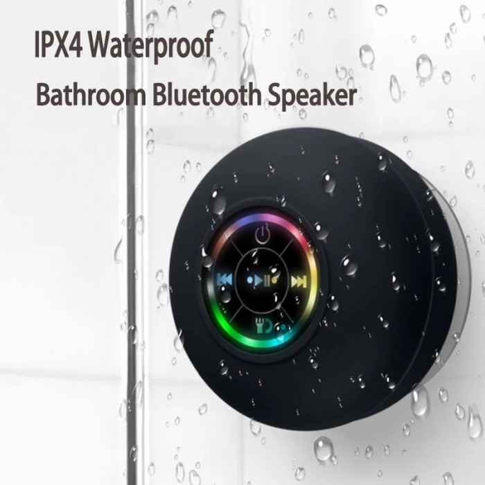 Bluetooth Speaker Waterproof Bathroom Audio Wireless Shower Mini Speakers RGB Light for Phone Soundbar Hand Free Car Loudspeaker-9191213