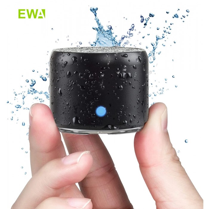 EWA A106 Pro Mini Bluetooth Speaker with Custom Bass Radiator IPX7 Waterproof Super Portable Speakers Travel Case Packed-8361747