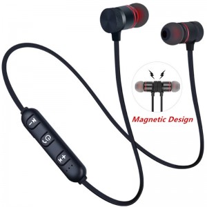 5.0 sports Bluetooth headset wireless headset with neck stereo headset metal music headset with microphone ( all mobile phone-7142702
