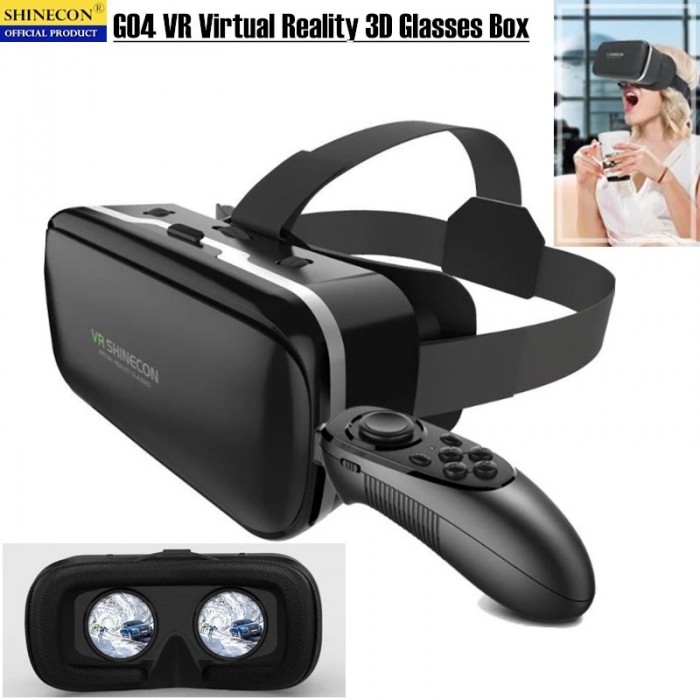 Original VR Virtual Reality 3D Glasses Box Stereo VR Google Cardboard Headset Helmet for IOS Android SmartphoneWireless Rocker-4507948