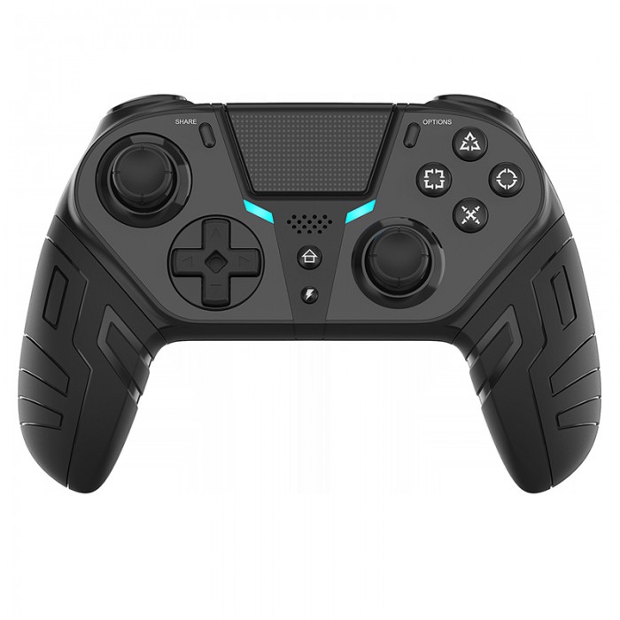 New Gamepad PC PC version IOS mobile wireless Bluetooth steam controller-Black-448248