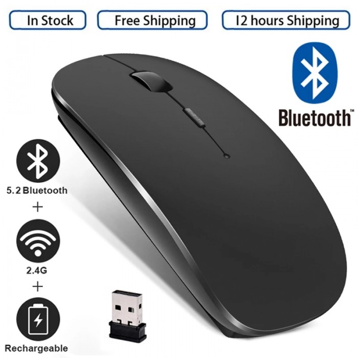 Wireless Mouse Ergonomic Computer Mouse PC Optical Mause with USB Receiver 2.4Ghz Wireless Mice 1600 DPI For Laptop-9692851