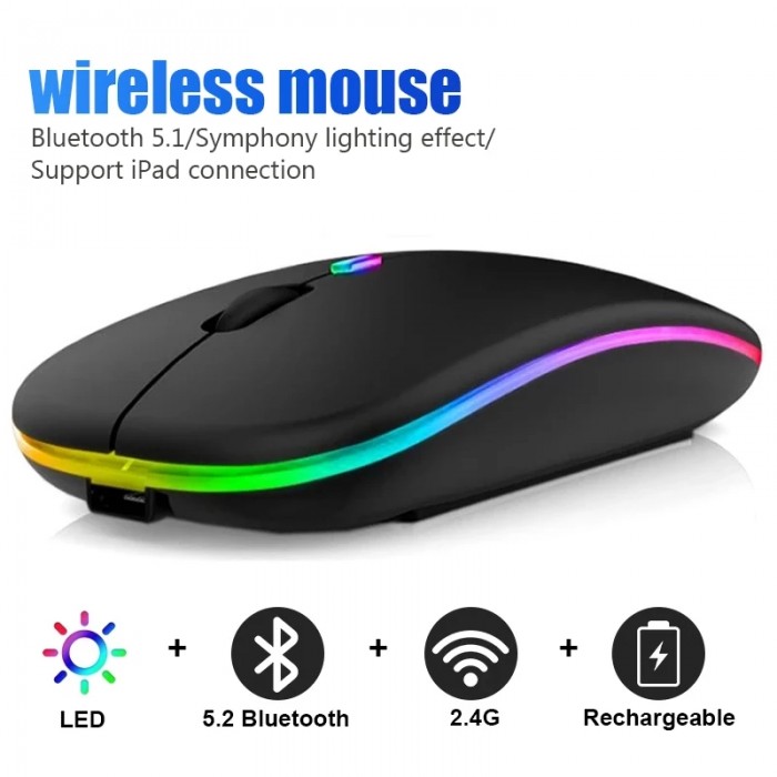 Wireless Mouse Ergonomic Computer Mouse PC Optical Mause with USB Receiver 2.4Ghz Wireless Mice 1600 DPI For Laptop-7576955