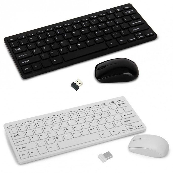 Rechargeable Wireless Keyboard Mouse 2.4G Full Size Thin Ergonomic And Compact Design For Laptop PC Desktop，Computer Windows-1270280